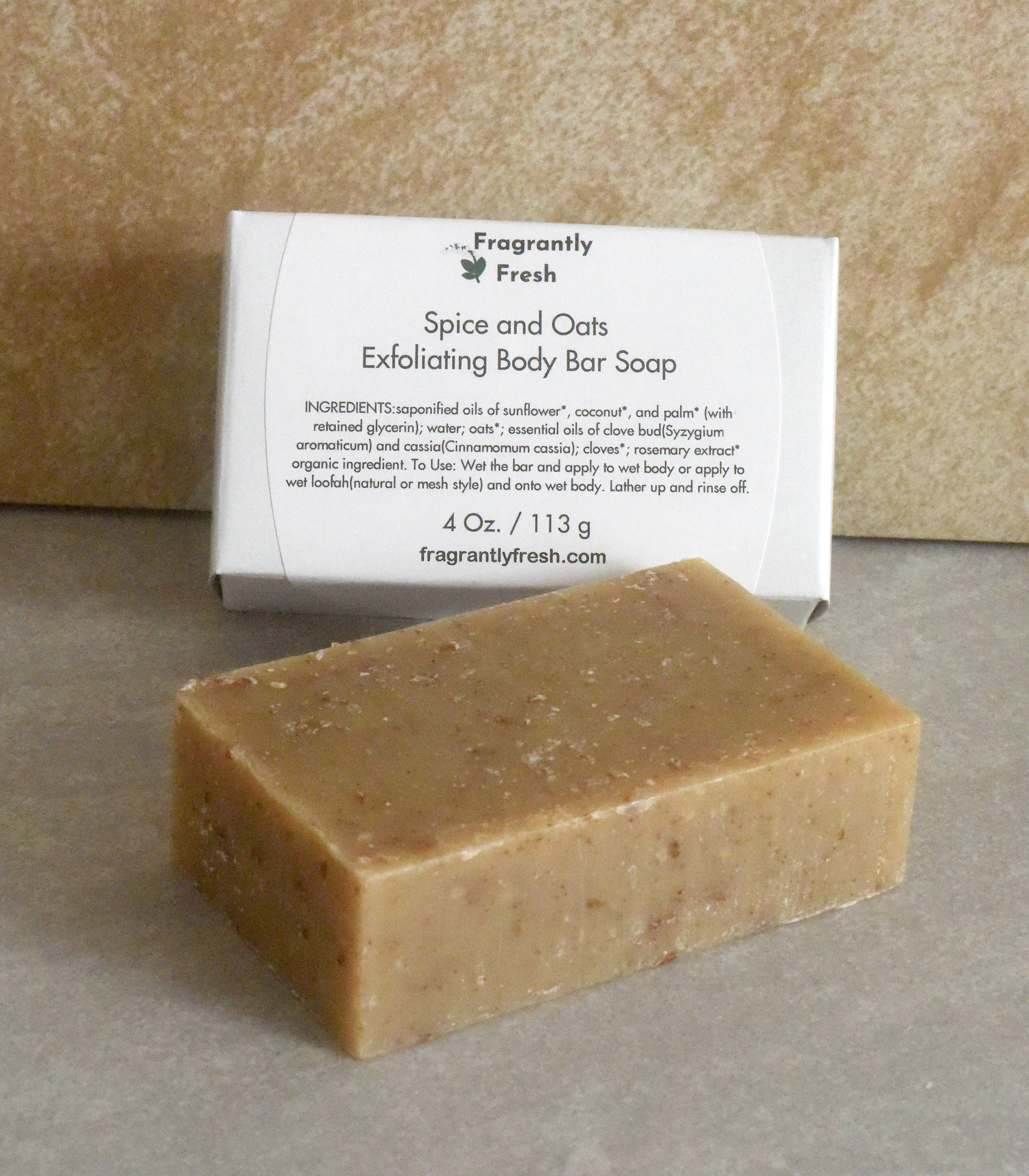 SPICE AND OATS Exfoliating Body Bar Soap