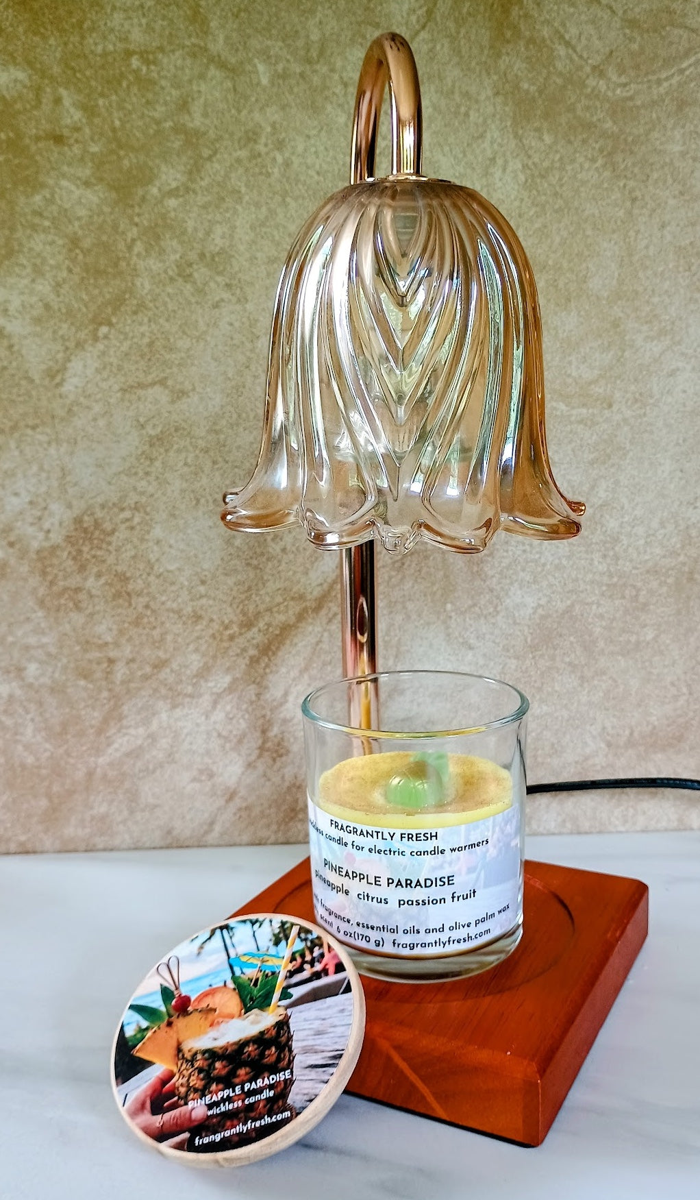 Pineapple Paradise Handcrafted Wickless Jar Candle