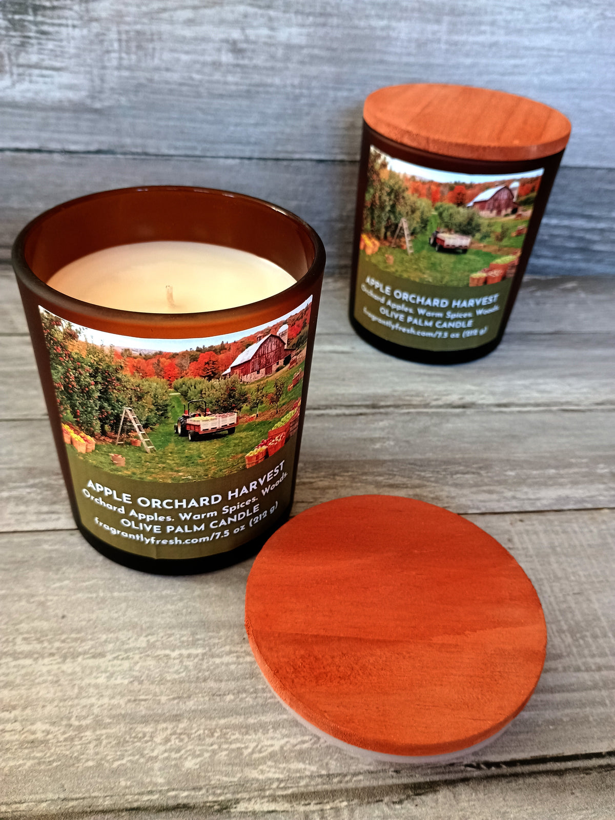 APPLE ORCHARD HARVEST (7.5 oz Palm & Olive Wax Candle)