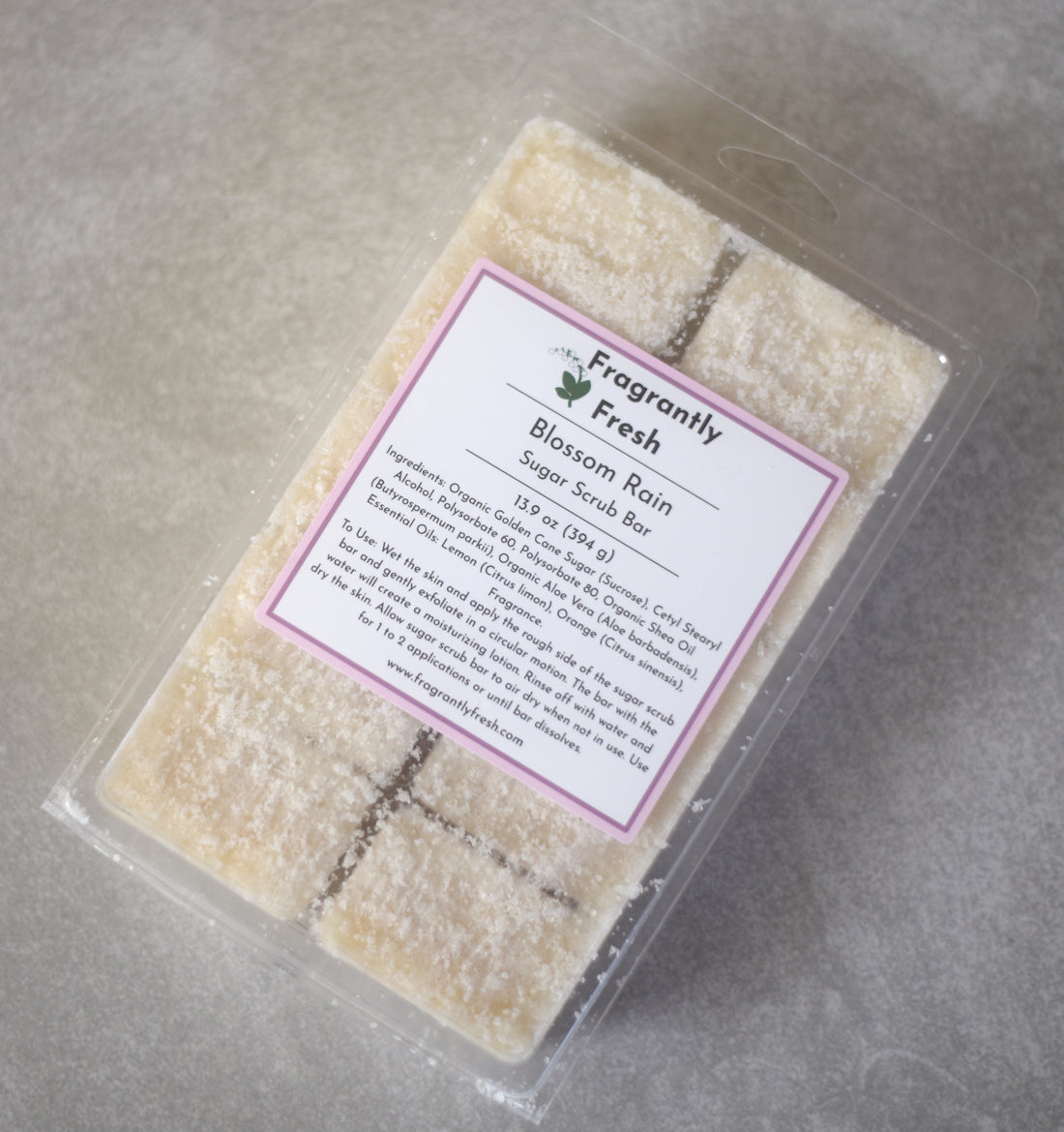 Sugar Scrub Bars - Blossom Rain