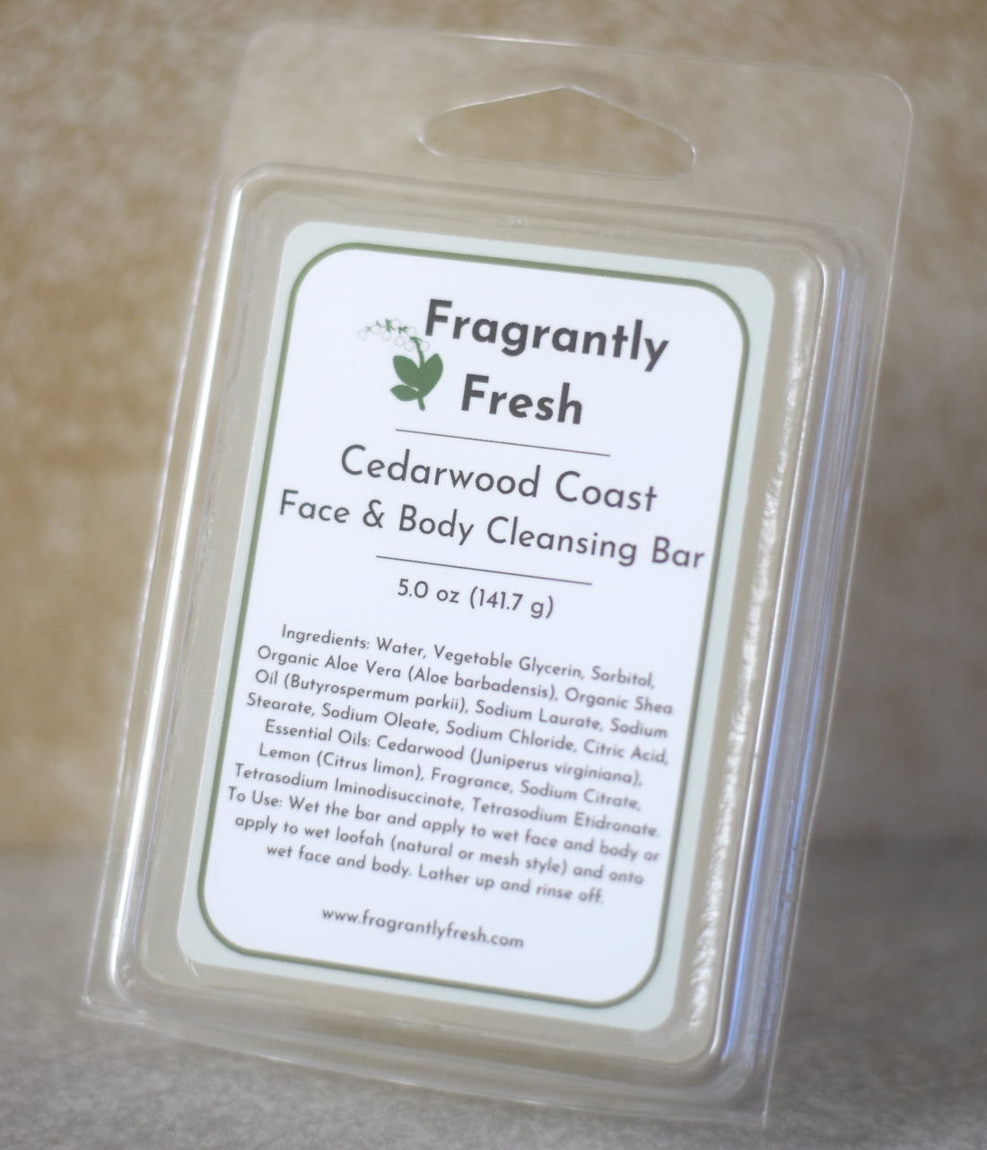 Face and Body Cleansing Bar - Cedarwood Coast