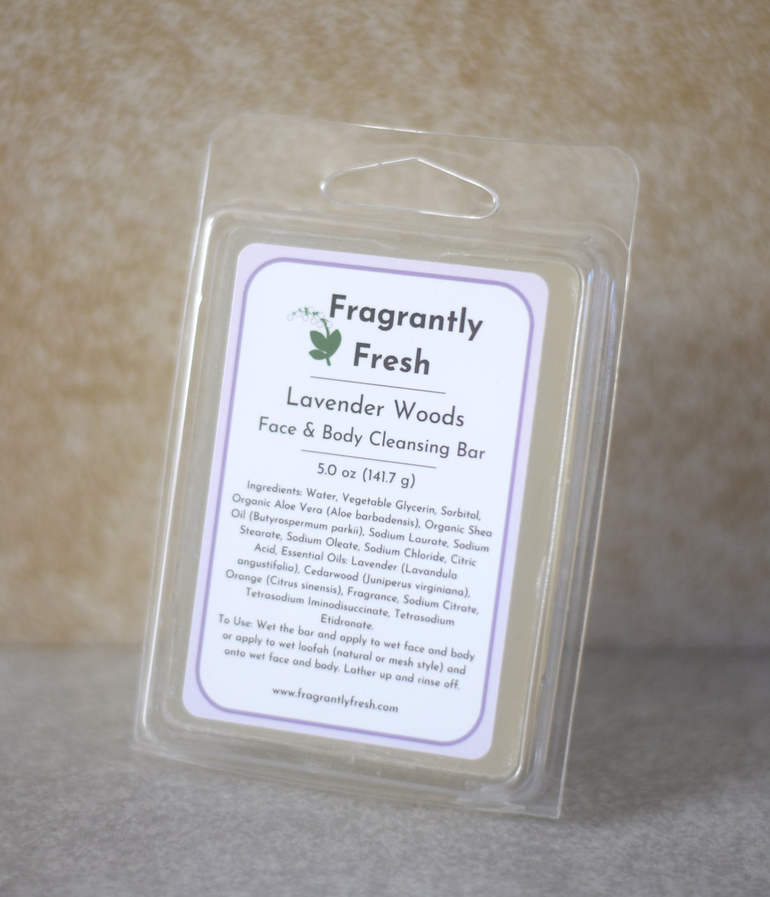 Face and Body Cleansing Bar - Lavender Woods
