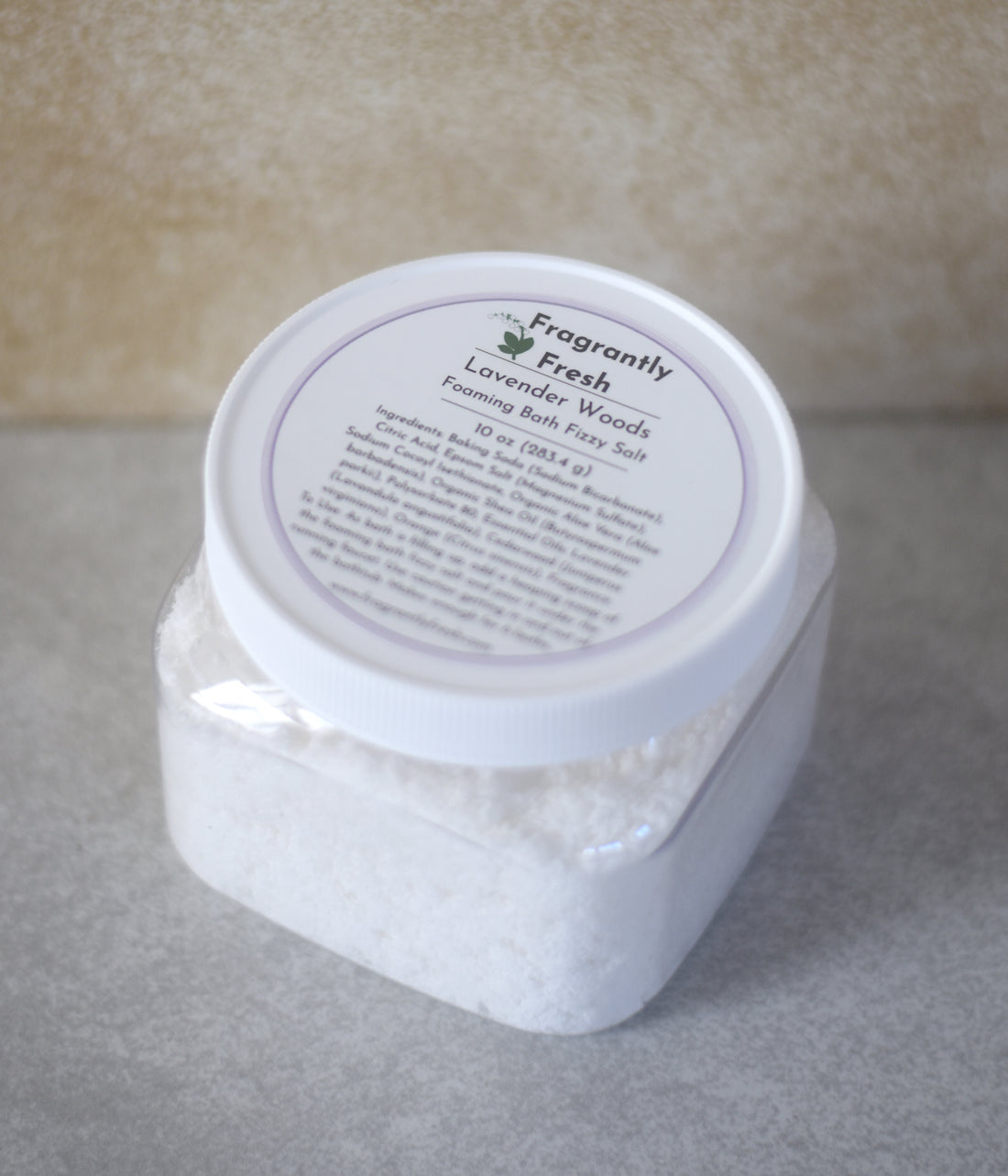 Foaming Bath Fizzy Salt - Lavender Woods