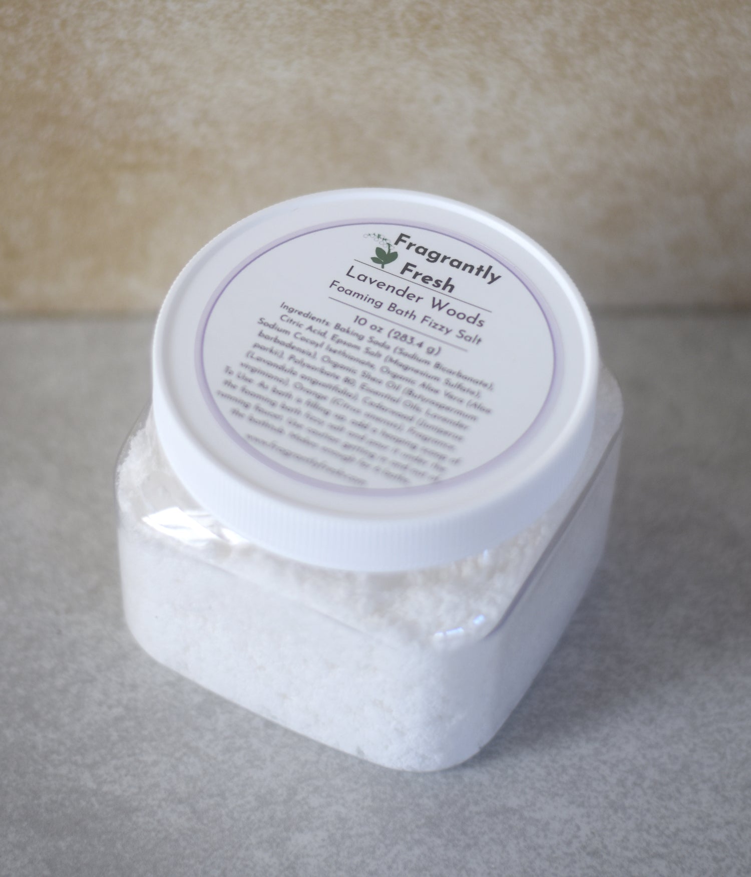 Foaming Bath Fizzy Salt - Lavender Woods