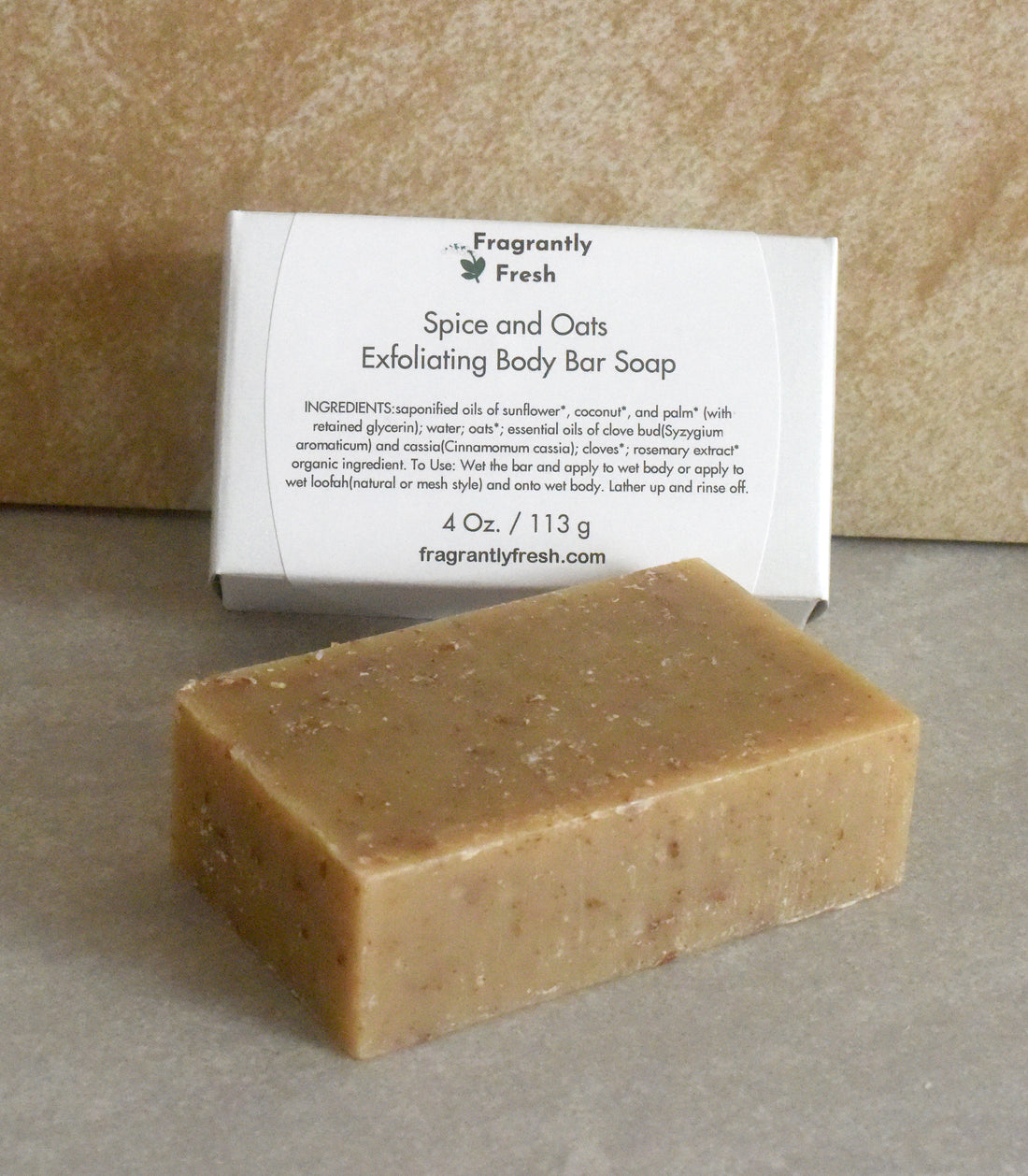 SPICE AND OATS Exfoliating Body Bar Soap