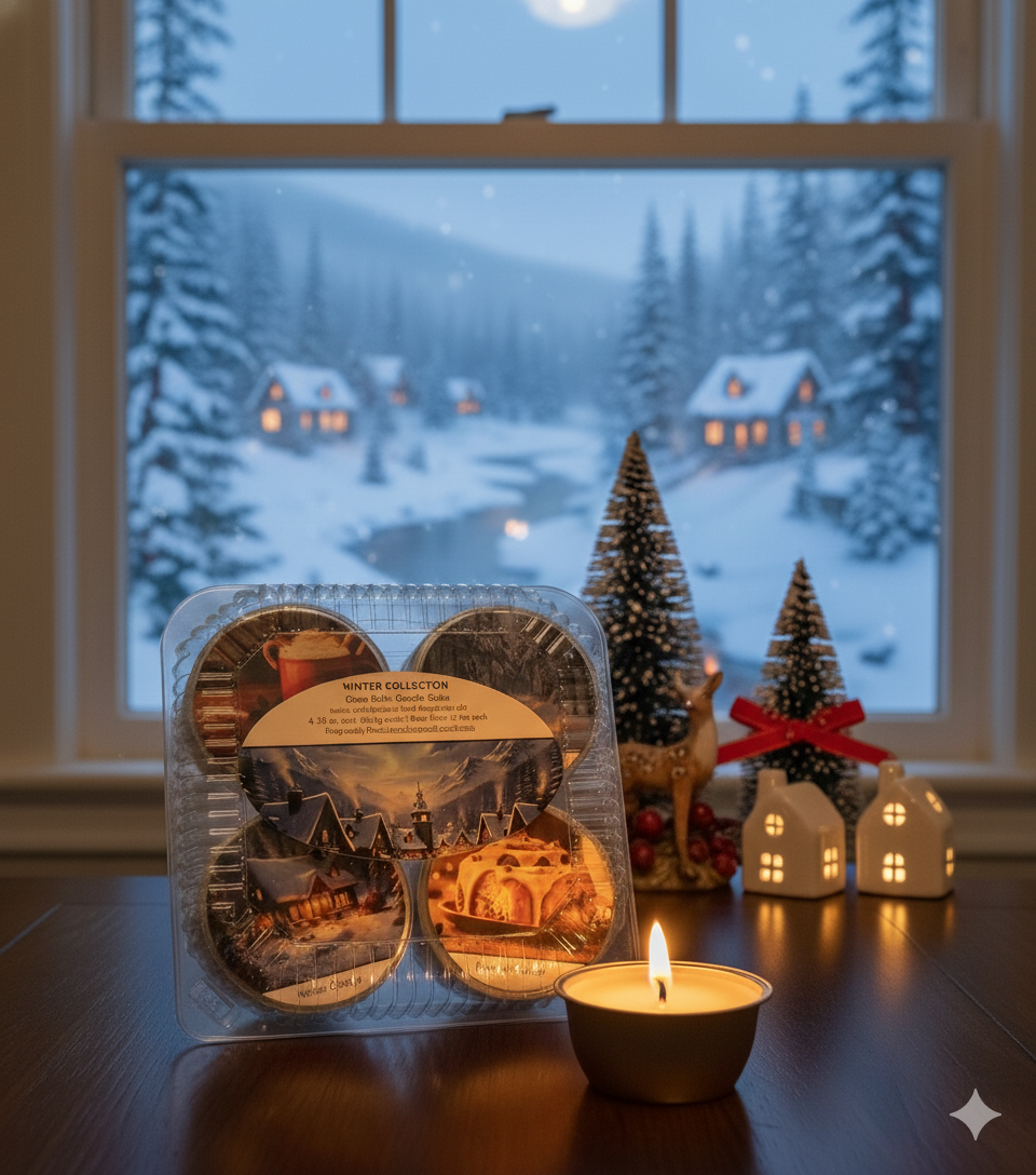 Candle Cups 4 Pack - Winter