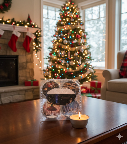 Candle Cups 4 Pack - Christmas