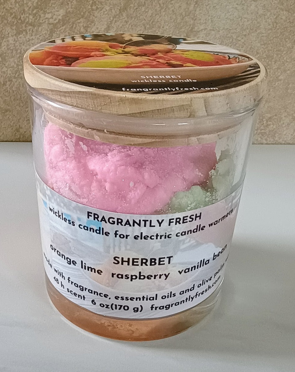 Sherbet Handcrafted Wickless Jar Candle