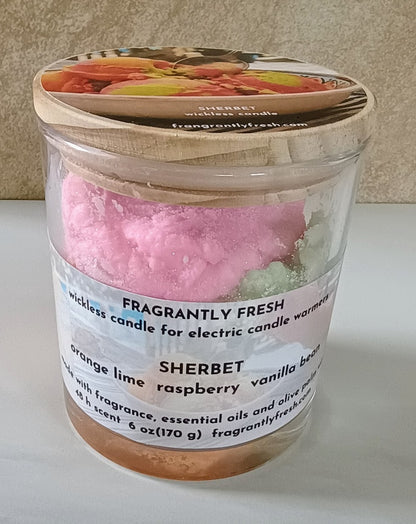 Sherbet Handcrafted Wickless Jar Candle