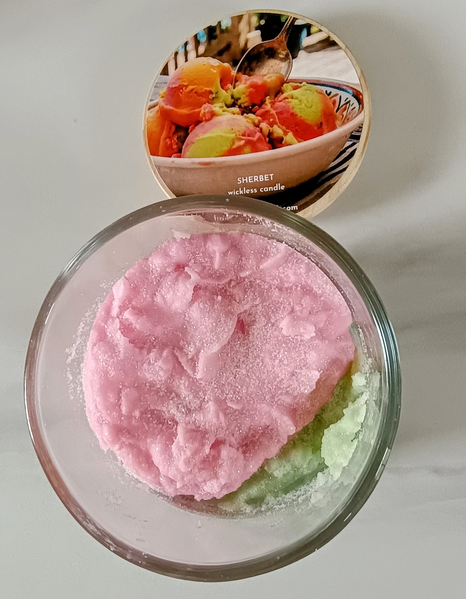 Sherbet Handcrafted Wickless Jar Candle