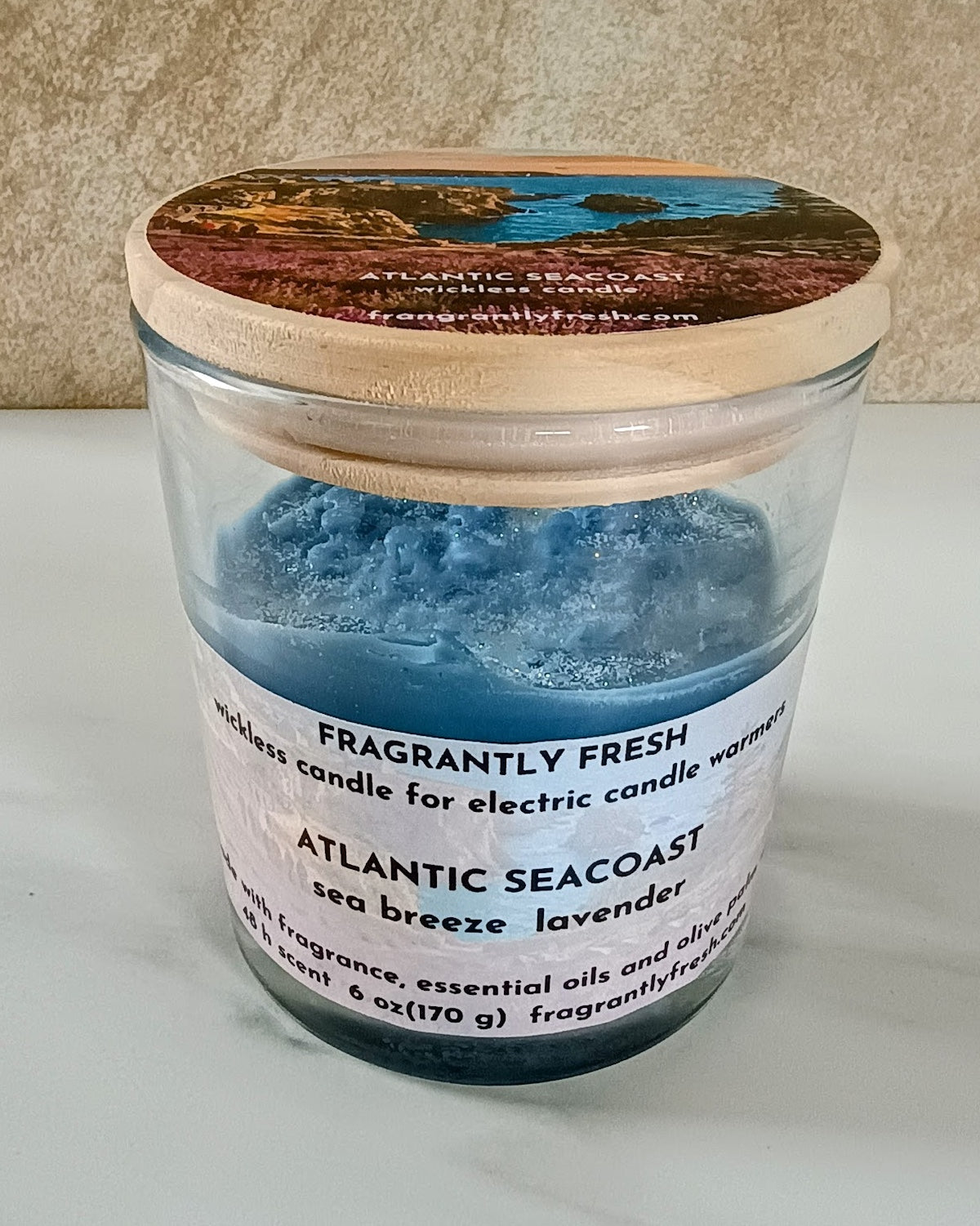 Atlantic Seacoast Handcrafted Wickless Jar Candle