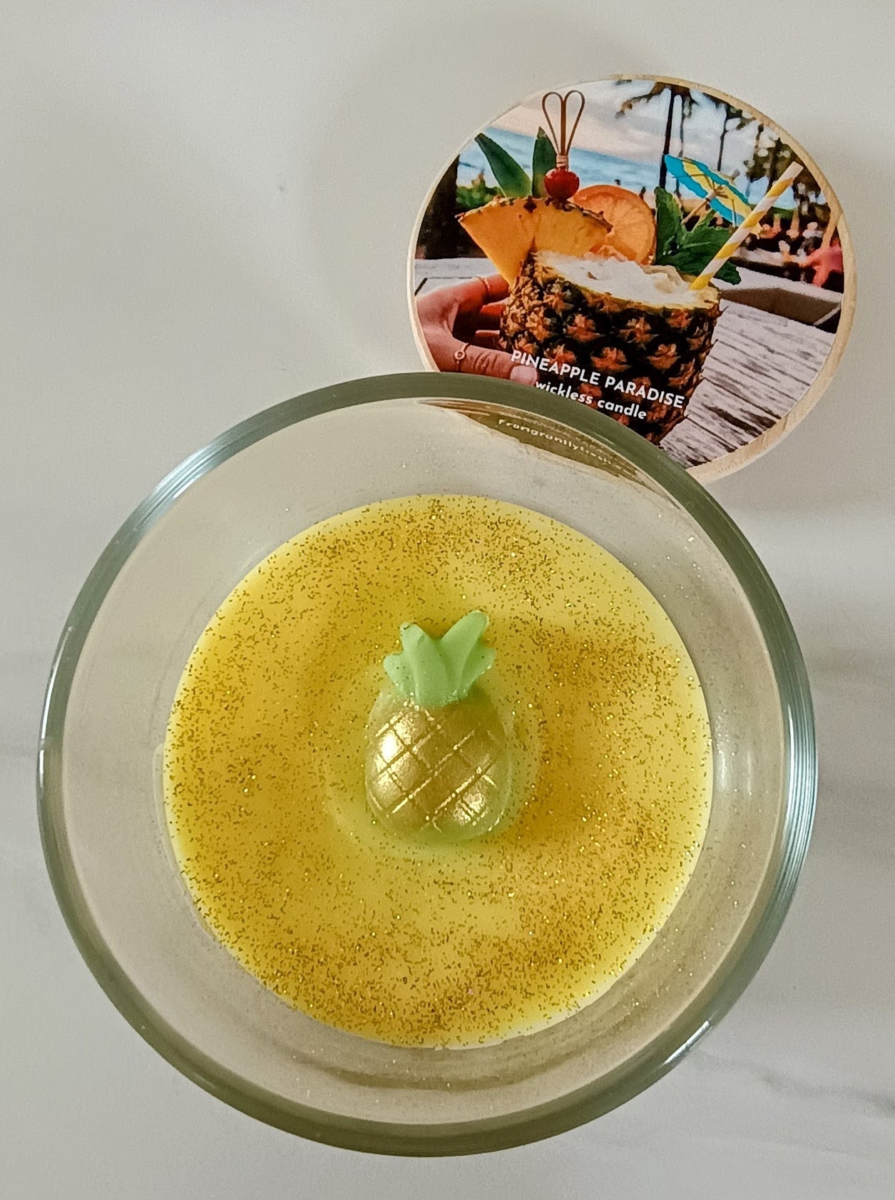 Pineapple Paradise Handcrafted Wickless Jar Candle