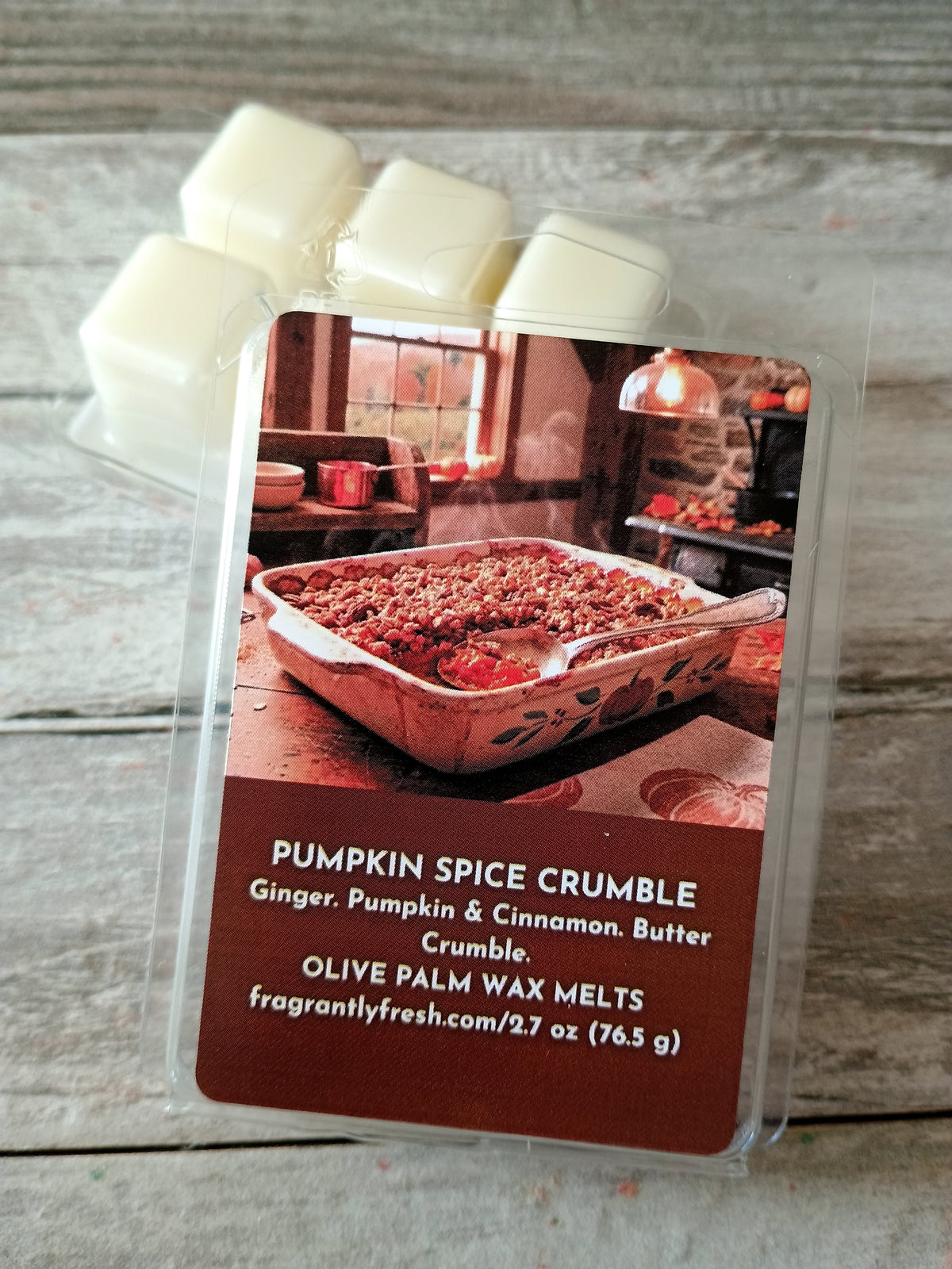 PUMPKIN SPICE CRUMBLE (2.7 oz Snap Bar Wax Melts)