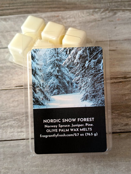 NORDIC SNOW FOREST (2.7 oz Snap Bar Wax Melts)
