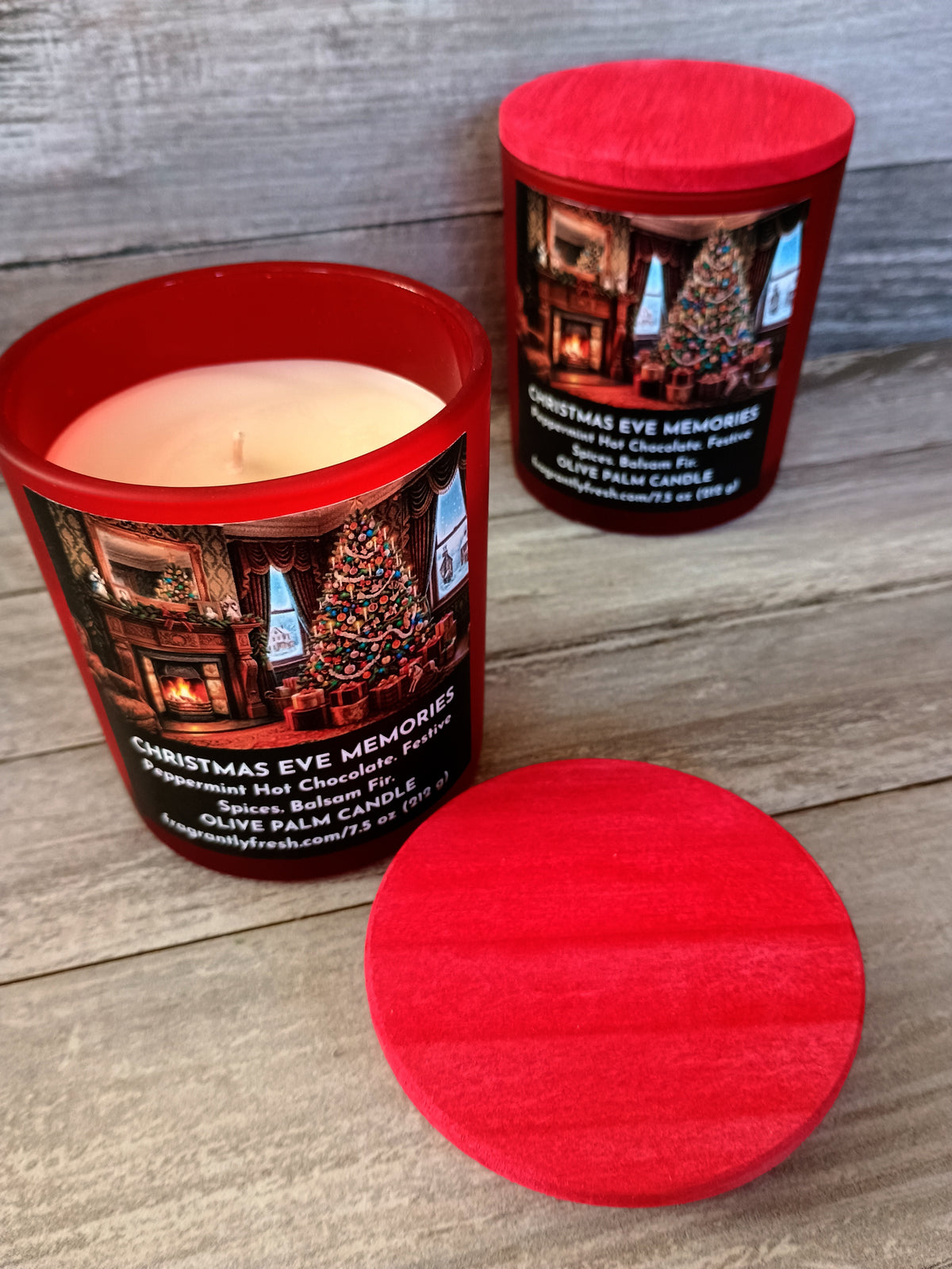 CHRISTMAS EVE MEMORIES (7.5 oz Palm &amp; Olive Wax Candle)