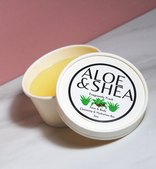 ALOE & SHEA FACE & BODY CLEANSING & HYDRATION TUB BAR