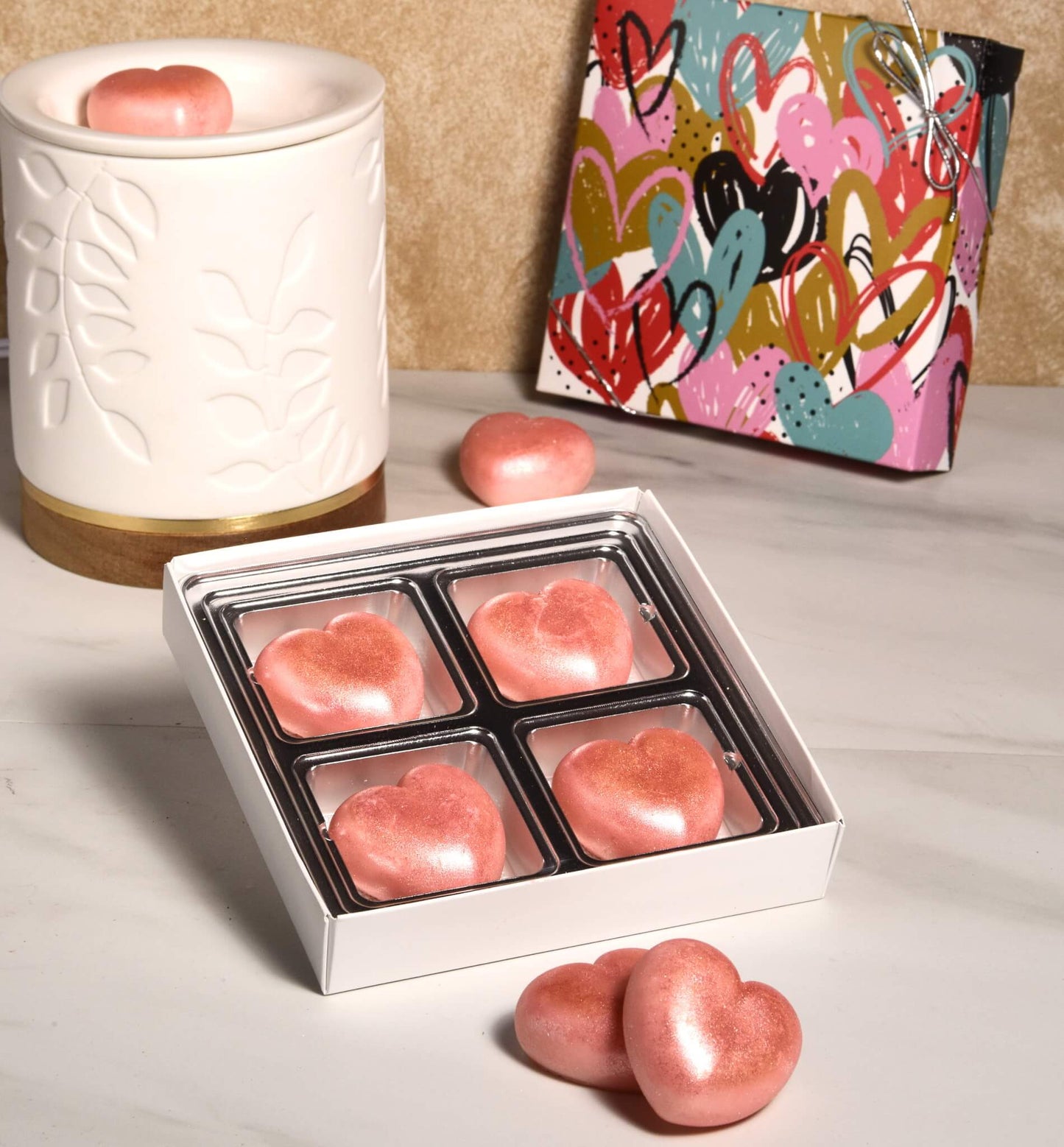 Sweet Romance heart shaped wax melts